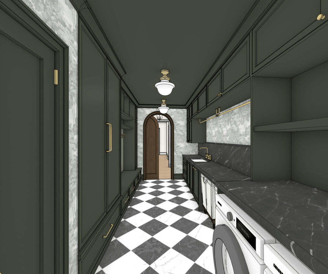 Laundry and Mudroom - Macera Residence