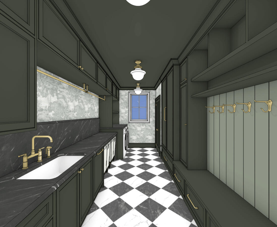 Laundry and Mudroom - Macera Residence